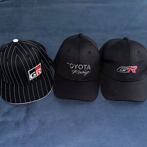 Toyota Racing Black Caps Set